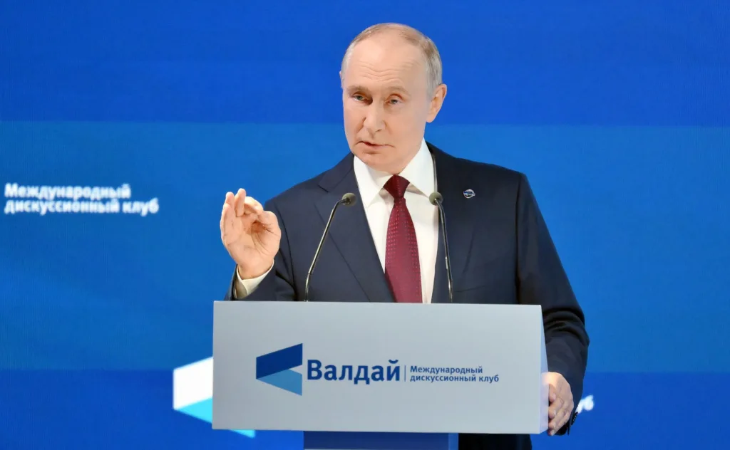 Международного дискуссионного клуба «Валдай». Фото: Григорий Сысоев, РИА «Новости»